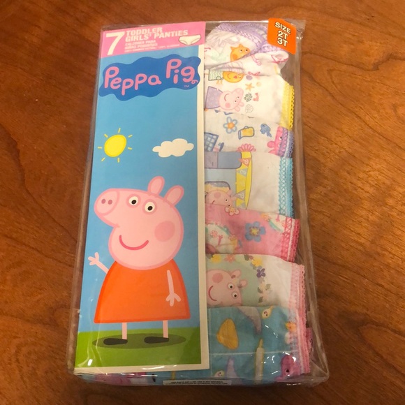 Peppa Pig 7 Toddler Girls underwear panties 2/3T - Picture 1 of 2